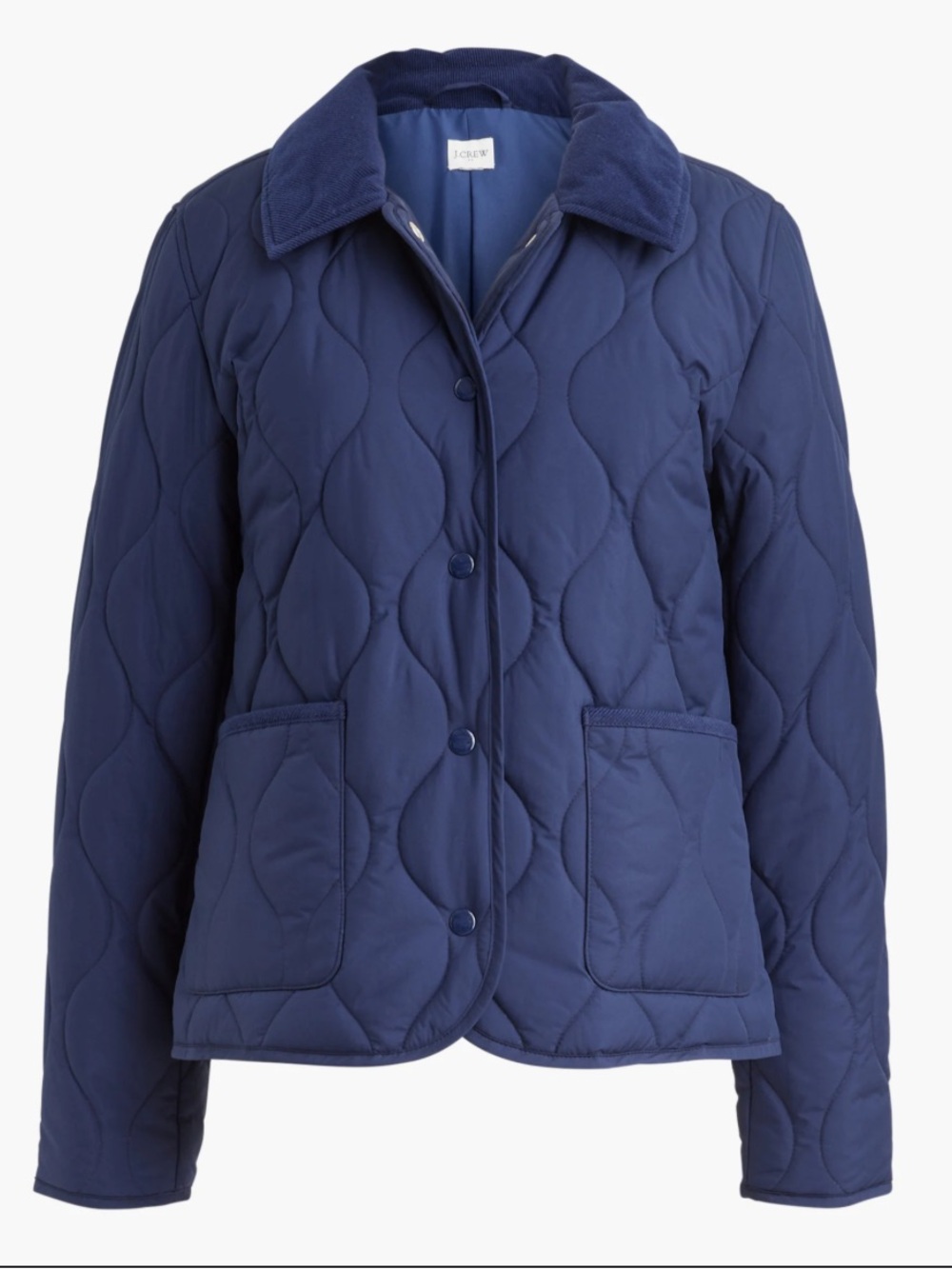 J.Crew Quilted Navy Barn Jacket